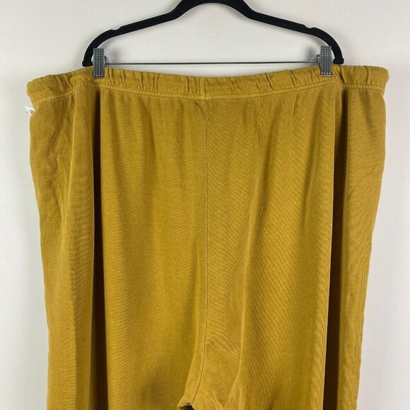 Old Navy Jogger Sweatpants Size 4X Yellow Cinch Drawstring High Rise - Picture 5 of 11